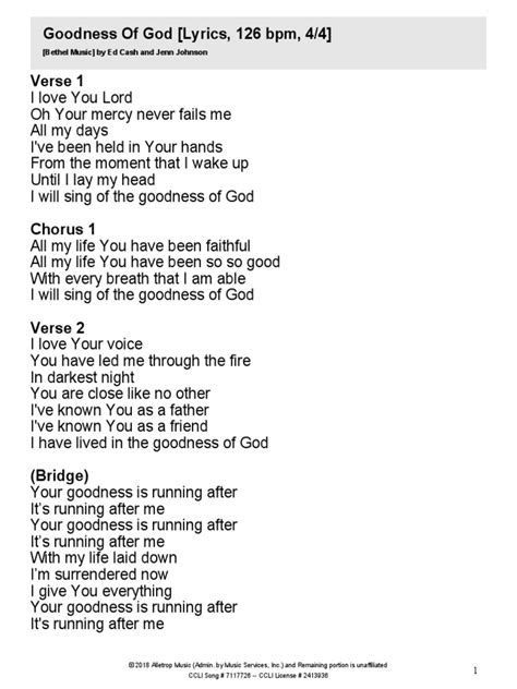 goodness of god lyrics|goodness of god deutscher text.